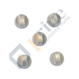 Universal Oven Cooktop Silver Knobs (5 Pack) Genuine