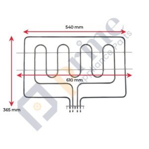 806890438 Smeg Oven Dual Top Grill Element 1050W 2800W