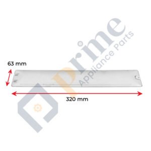 Smeg SA480T Rangehood Lamp Cover 320 x 63mm