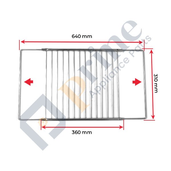 Universal Extendable Oven Rack Shelf 360 x 310mm