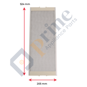 TF62011 Chef Rangehood Aluminium Grease Filter 524 x 205mm (4 Layer)
