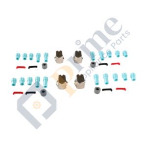 UK-30S4 Universal Cooktop Silver Knob Kit Stainless Steel 30mm Skirt (Set of 4)